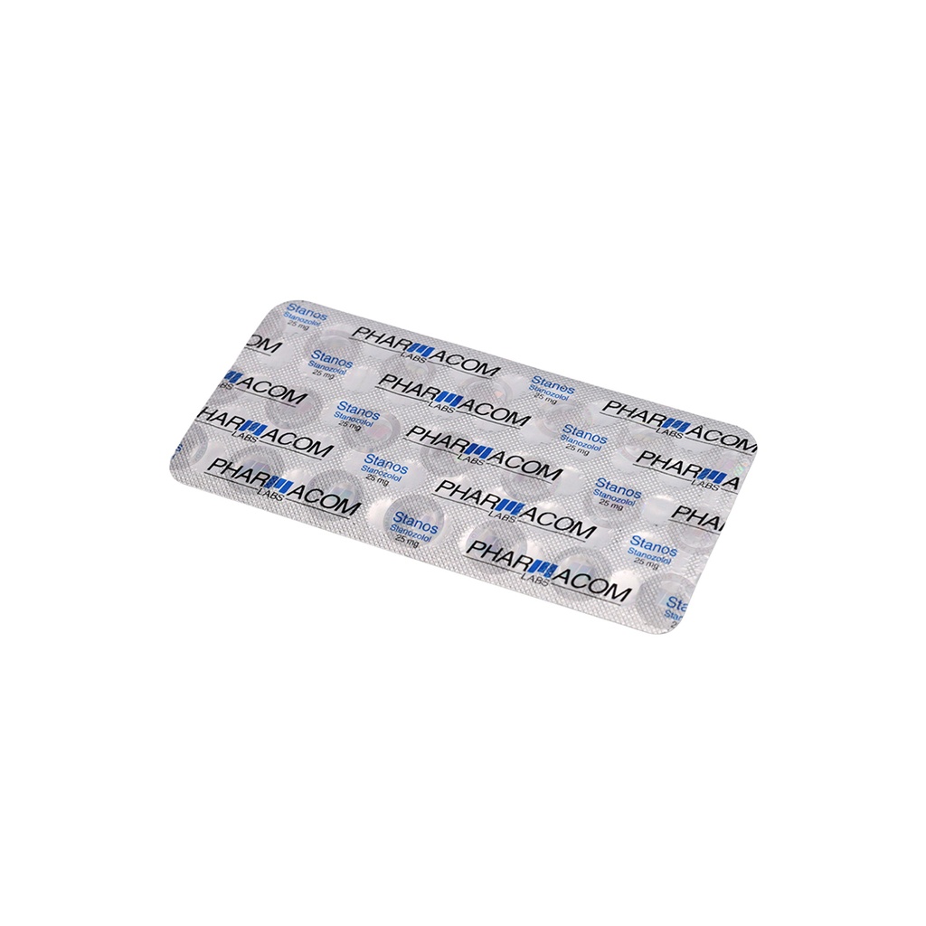Stanos 25 -Stanozolol -25 MG / pill -100 Tablets Blisters Box