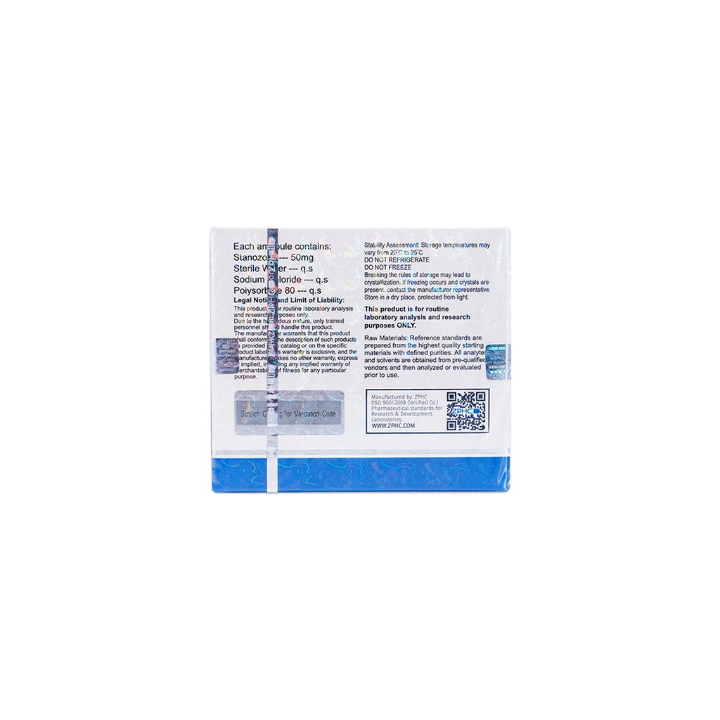 Stanozolol Water suspension -50 MG/ML -10 X 1 ML AMPULE