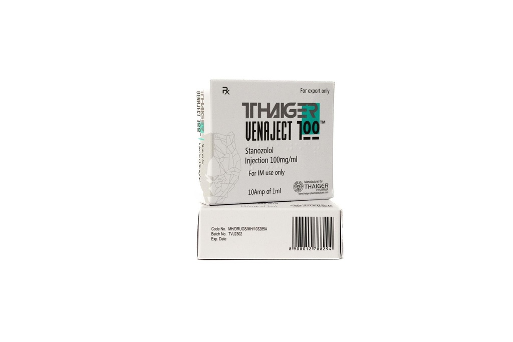 Venaject-100 -Stanozolol -100 MG/ML -10 X 1 ML AMPULE