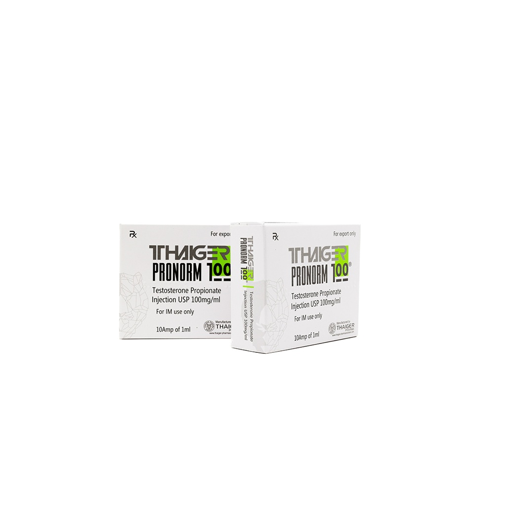 Pronorm-100 -Testosterone Propionate -100 MG/ML -10 X 1 ML AMPULE