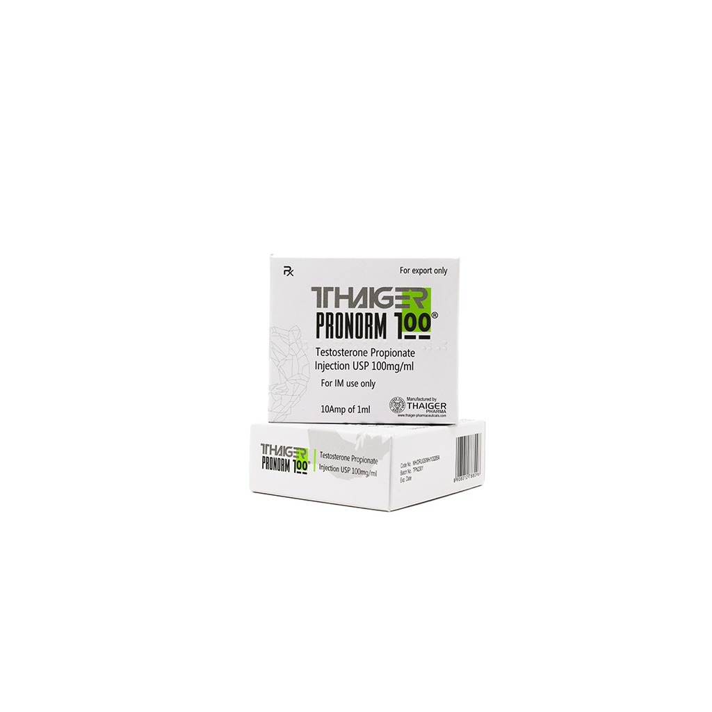 Pronorm-100 -Testosterone Propionate -100 MG/ML -10 X 1 ML AMPULE