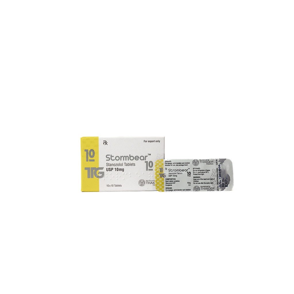 Strombear -Stanozolol -10 MG / pill -100 Tablets Blisters Box