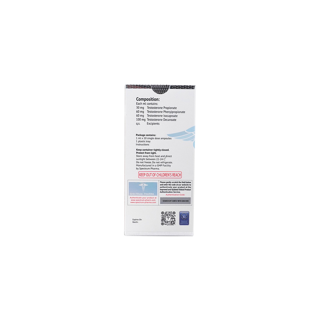 Spectrum TESTO MIX 250-Test Blend-250 MG/ML-10X1ML AMPULE