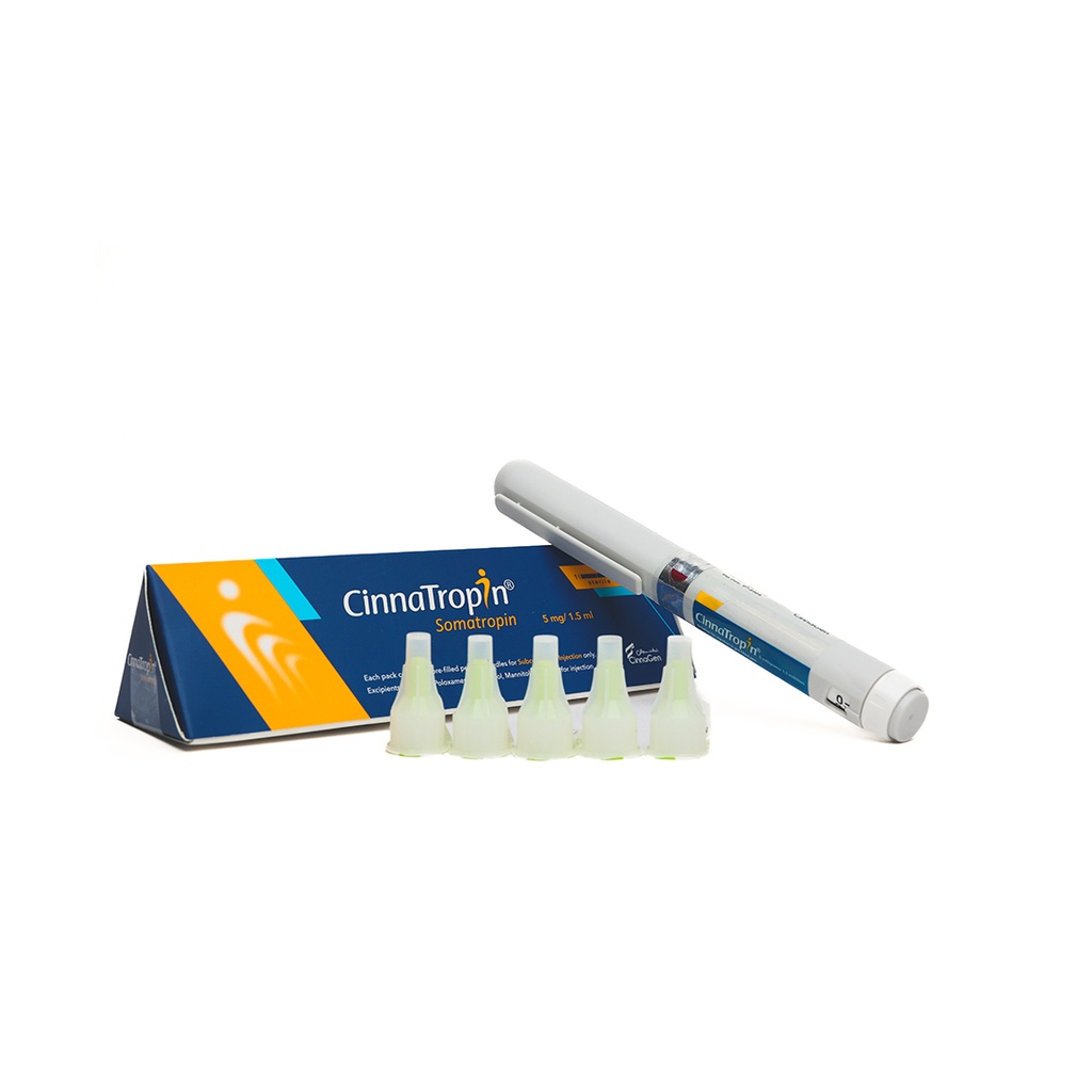 CINNATROPIN -Somatropin -15 IU / PEN -5 MG / 1.5 ML PEN