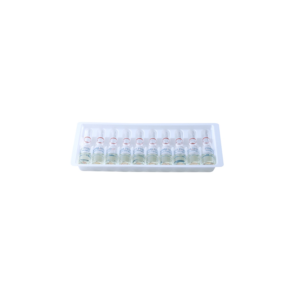 PHARMA TEST P 100 -Testosterone Propionate -100 MG/ML -10 X 1 ML AMPULE