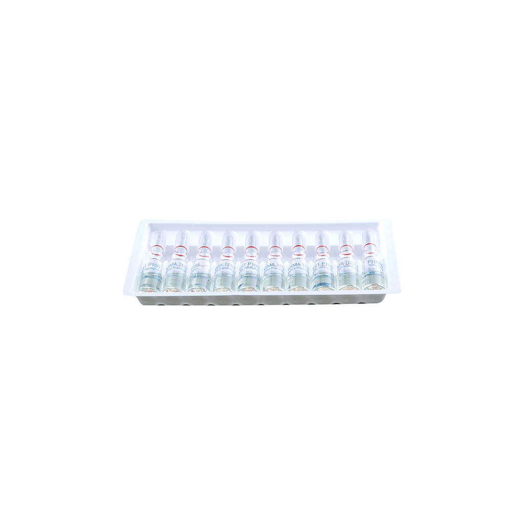 PHARMA TEST P 100 -Testosterone Propionate -100 MG/ML -10 X 1 ML AMPULE