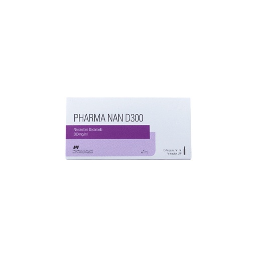 PHARMA NAN D 300 -Nandrolone Decanoate -300 MG/ML-10X1ML AMPULE