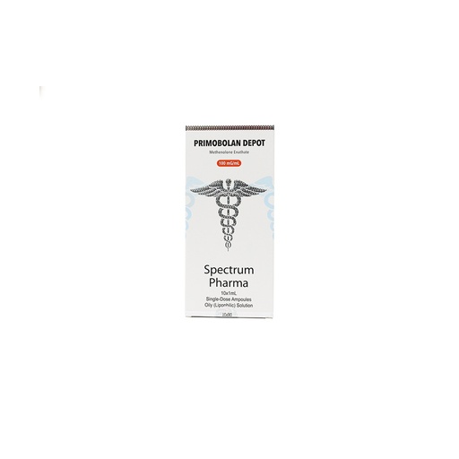 Spectrum PRIMOBOLAN DEPOT -Methenolone Enanthate -100 MG/ML -10 X 1 ML AMPULE