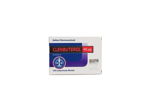 BALKAN Clenbuterol Hydrochloride -40 MCG / pill -100 Tablets Blisters Box