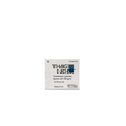 Thaiger C-ject-250 -Test Cypionate -250 MG/ML -10 X 1 ML AMPULE