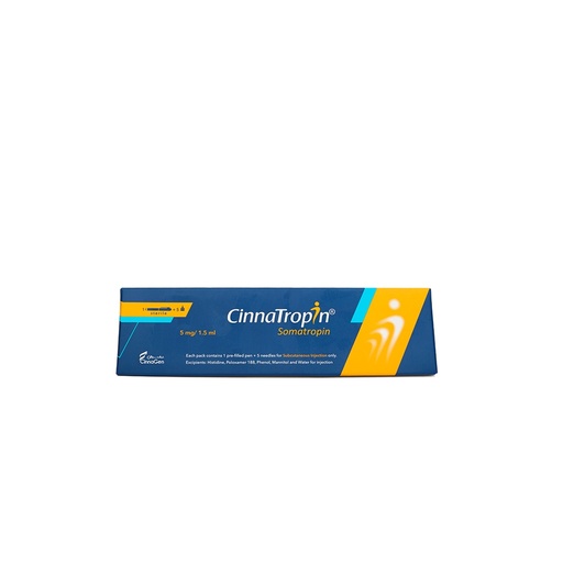 CINNATROPIN -Somatropin -15 IU / PEN -5 MG / 1.5 ML PEN